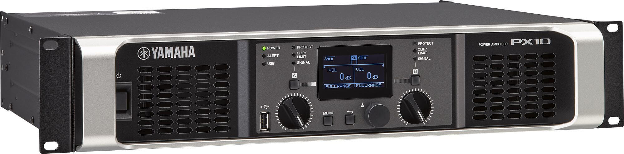 Yamaha px10 amplificador de poder de 2 canales y 1000 watts por canal a 8 ohms