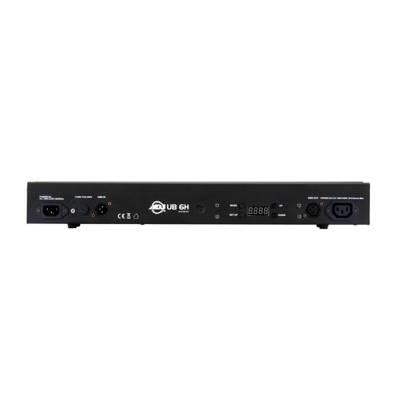Adj ub 6h barra led de 50cm con 6 leds rgbaw+ uv de 6 w