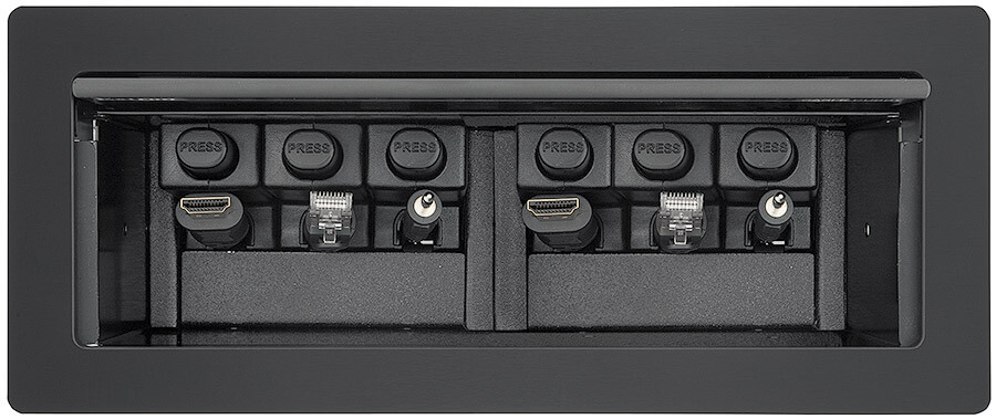 Caja De Acceso A Cables Para Conectividad Av, Control Remoto Y Alimentación